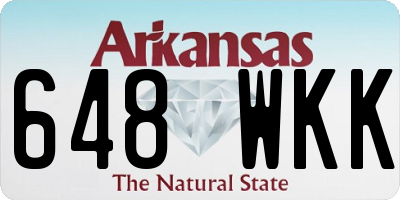 AR license plate 648WKK