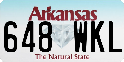 AR license plate 648WKL