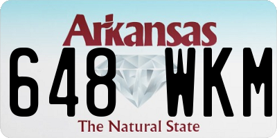 AR license plate 648WKM
