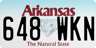 AR license plate 648WKN