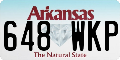 AR license plate 648WKP