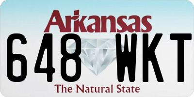 AR license plate 648WKT