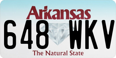 AR license plate 648WKV