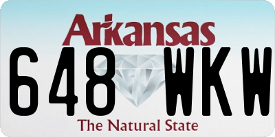 AR license plate 648WKW
