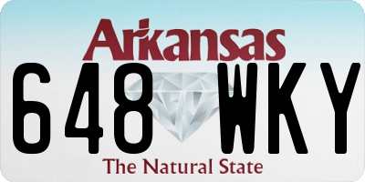AR license plate 648WKY