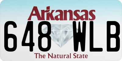 AR license plate 648WLB