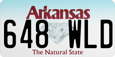 AR license plate 648WLD