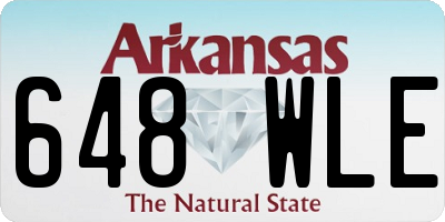 AR license plate 648WLE