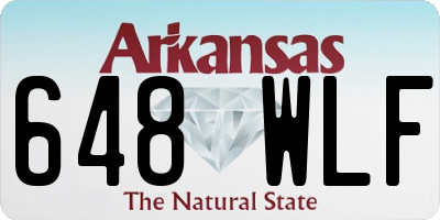 AR license plate 648WLF