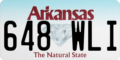 AR license plate 648WLI
