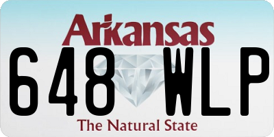 AR license plate 648WLP