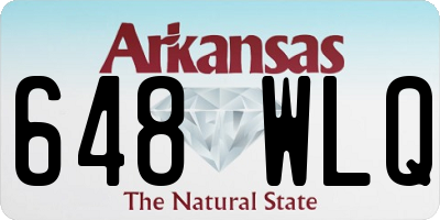 AR license plate 648WLQ