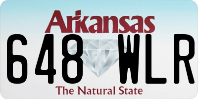 AR license plate 648WLR