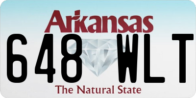 AR license plate 648WLT