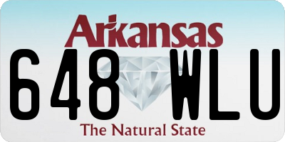 AR license plate 648WLU