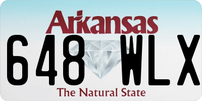 AR license plate 648WLX