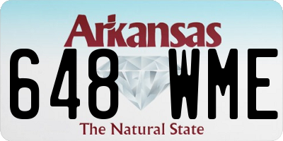 AR license plate 648WME
