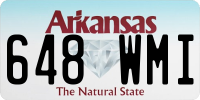 AR license plate 648WMI