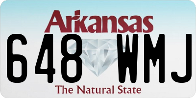 AR license plate 648WMJ