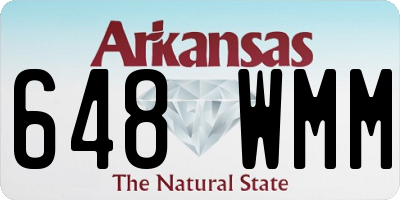 AR license plate 648WMM