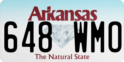 AR license plate 648WMO