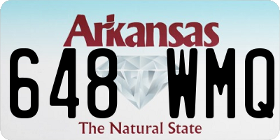 AR license plate 648WMQ