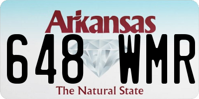 AR license plate 648WMR