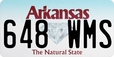 AR license plate 648WMS