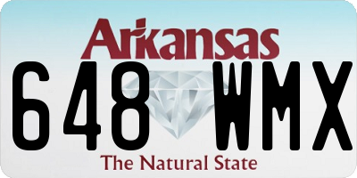 AR license plate 648WMX