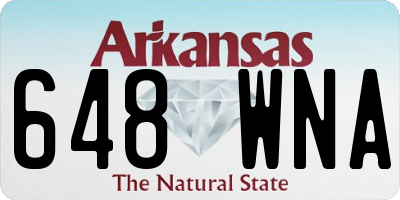 AR license plate 648WNA