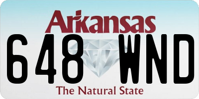 AR license plate 648WND