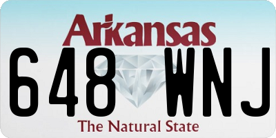 AR license plate 648WNJ
