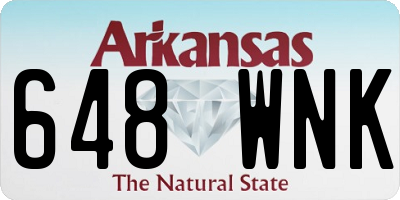 AR license plate 648WNK