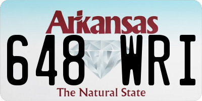 AR license plate 648WRI