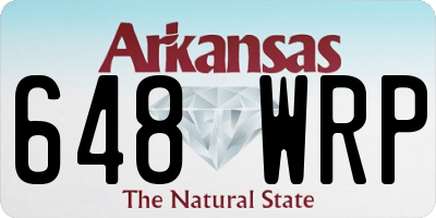 AR license plate 648WRP