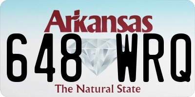 AR license plate 648WRQ