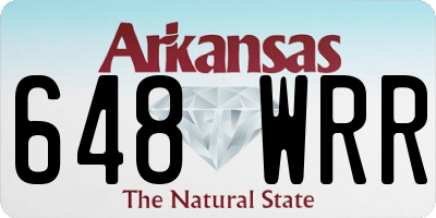 AR license plate 648WRR