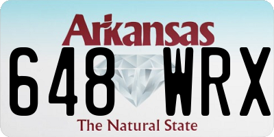 AR license plate 648WRX