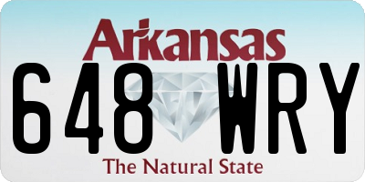 AR license plate 648WRY