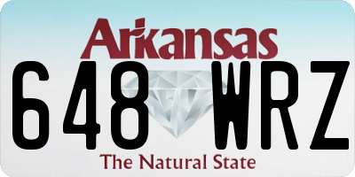 AR license plate 648WRZ