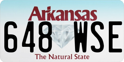AR license plate 648WSE