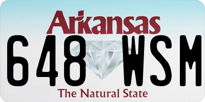 AR license plate 648WSM