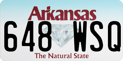 AR license plate 648WSQ