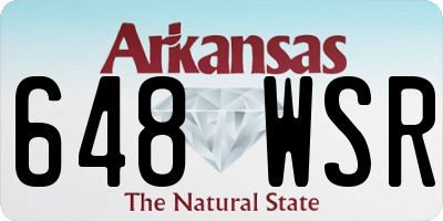 AR license plate 648WSR