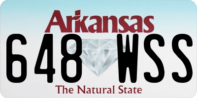AR license plate 648WSS