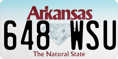 AR license plate 648WSU