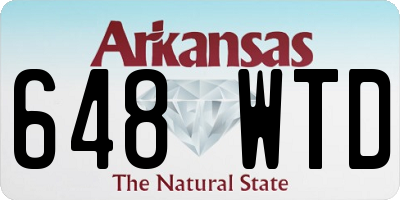 AR license plate 648WTD