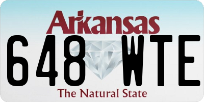 AR license plate 648WTE