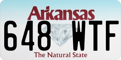 AR license plate 648WTF