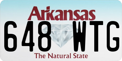 AR license plate 648WTG